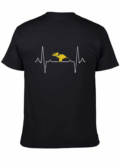 Pelican Heartbeat T-Shirt - Novelty Graphic Tee