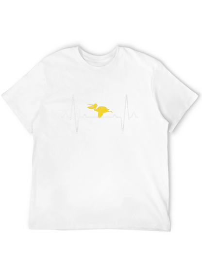 Pelican Heartbeat T-Shirt - Novelty Graphic Tee