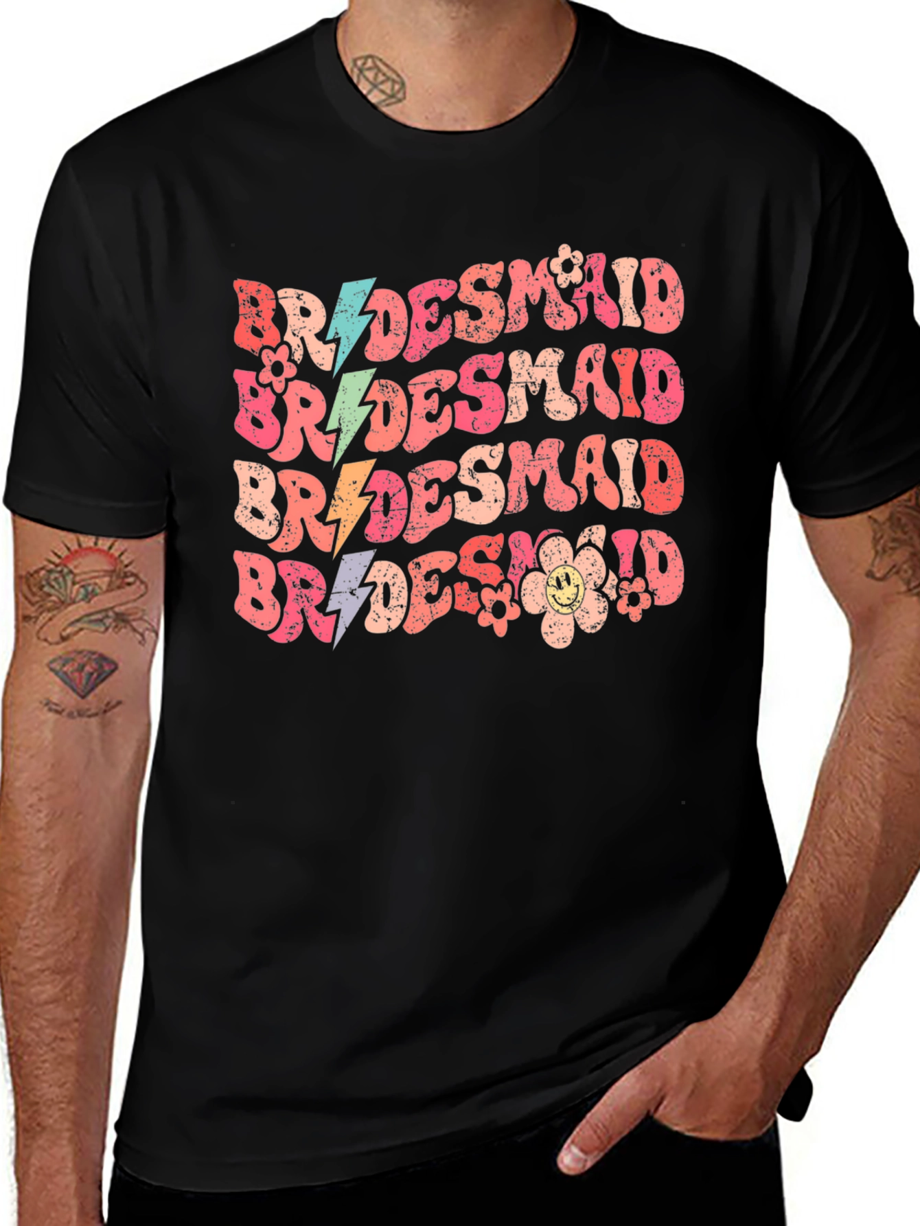 Bridesmaid Retro T-Shirt