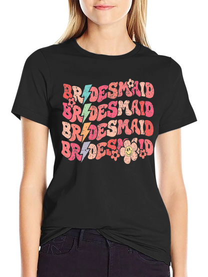 Bridesmaid Retro T-Shirt