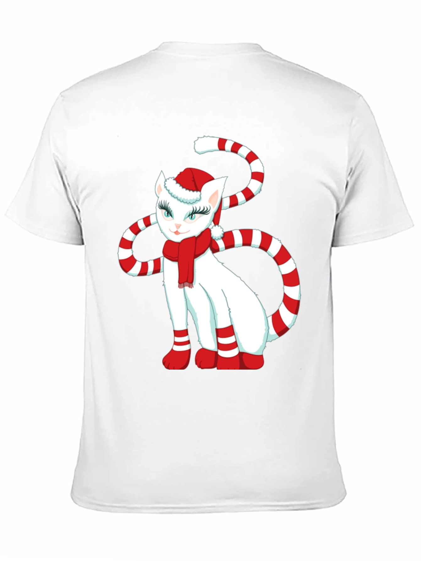 Festive Cat Graphic Tee: Holiday Cheer!