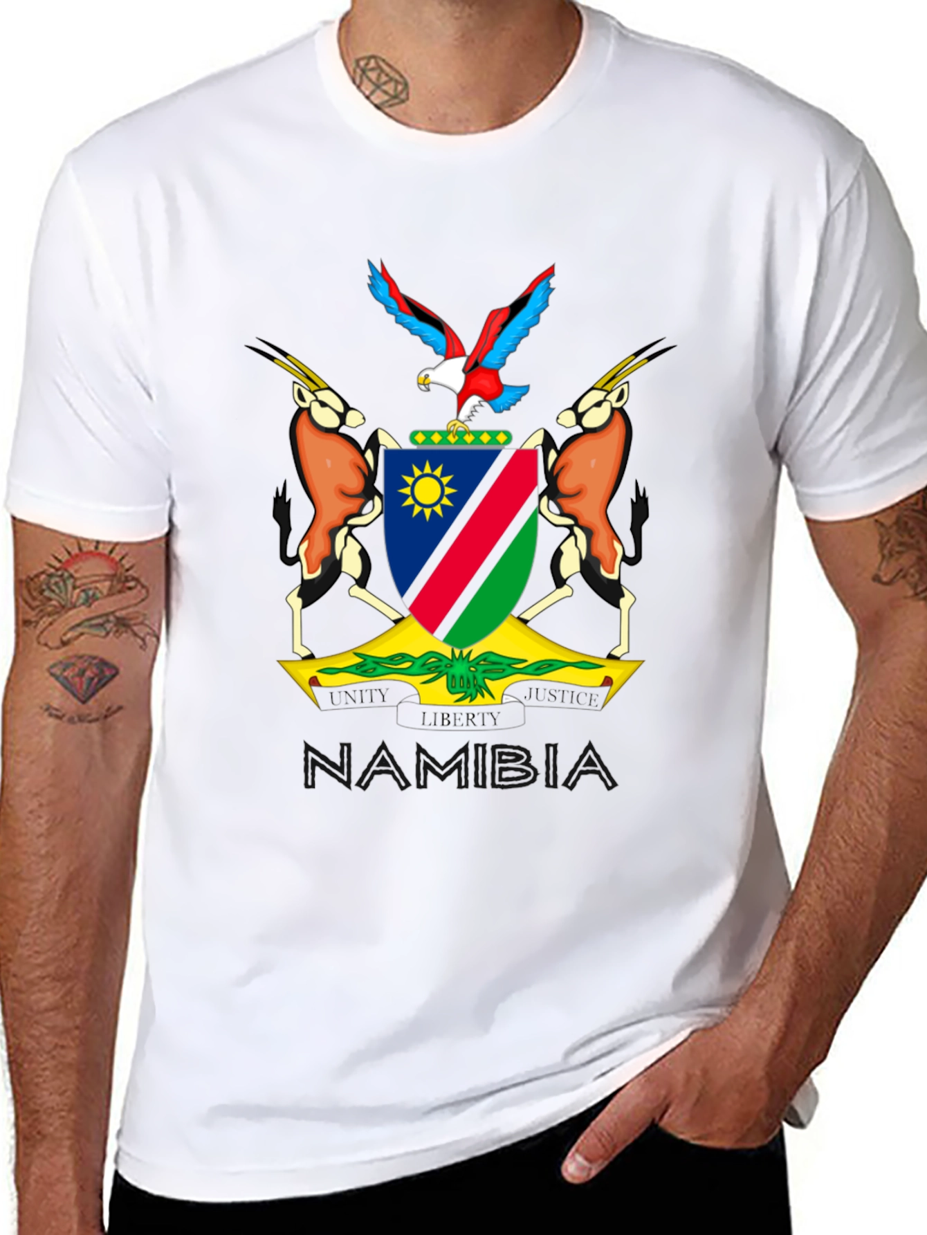 Namibia Coat of Arms Graphic T-Shirt