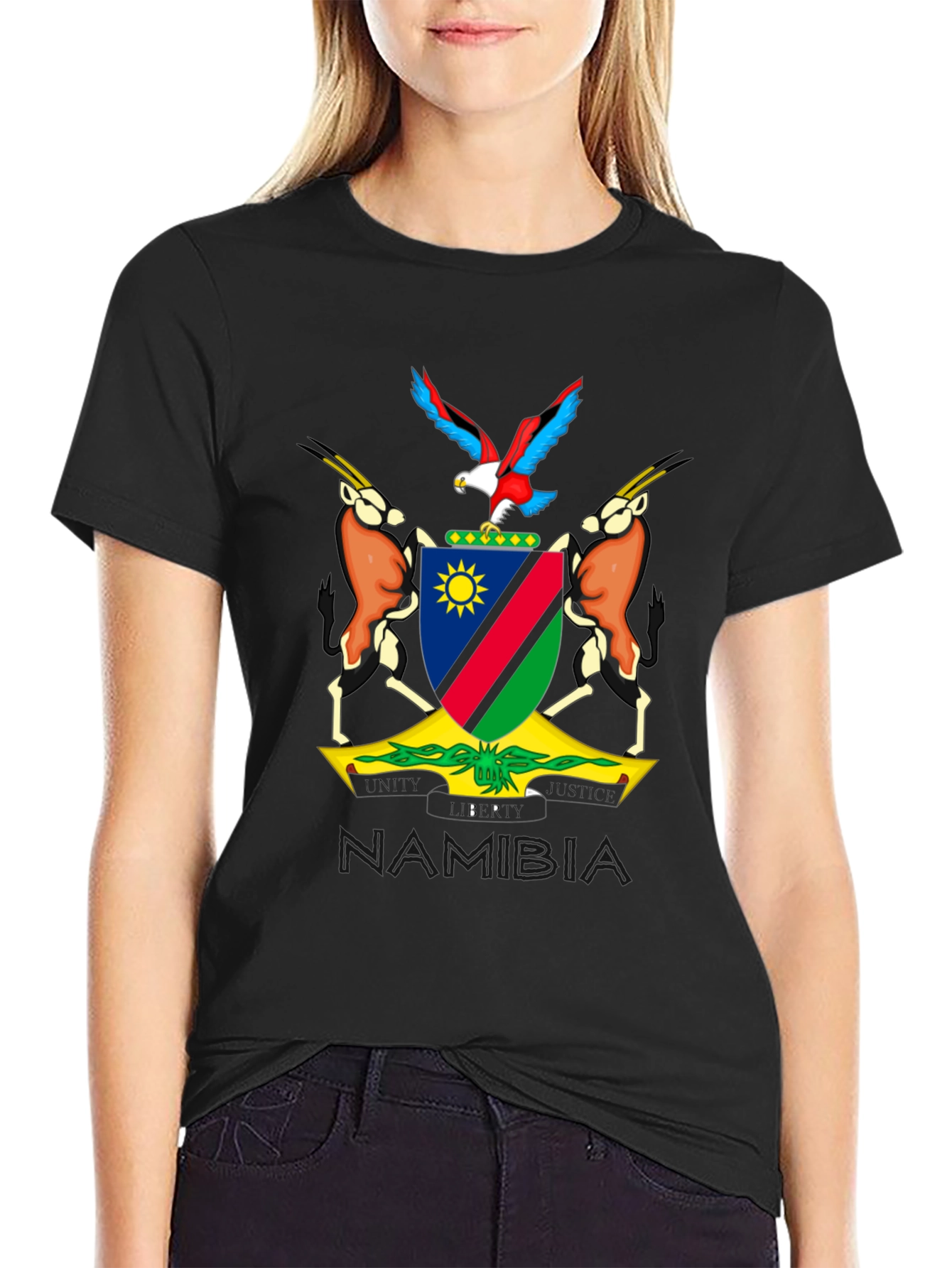 Namibia Coat of Arms Graphic T-Shirt