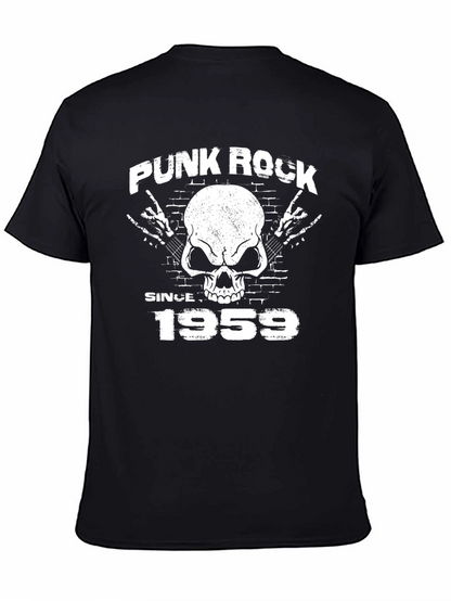 Punk Rock Since 1959 Black Graphic T-Shirt