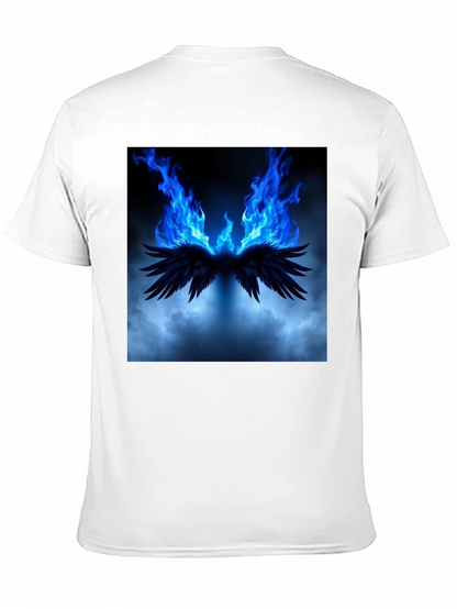 Fiery Wings Graphic Black T-Shirt