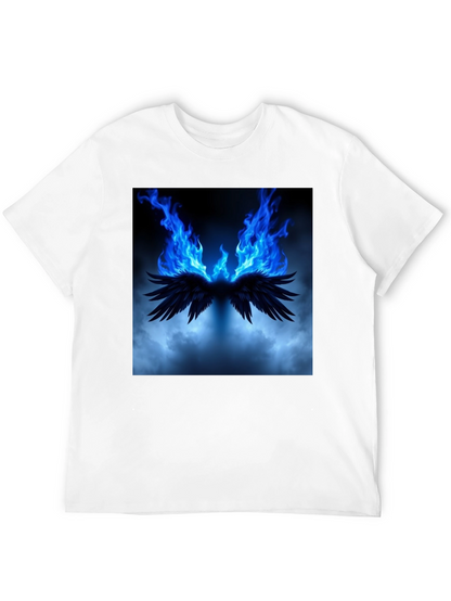 Fiery Wings Graphic Black T-Shirt