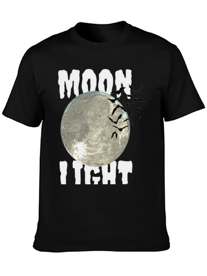 Moonlight Bats Graphic Tee - Halloween Shirt
