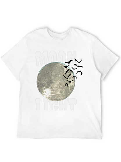 Moonlight Bats Graphic Tee - Halloween Shirt