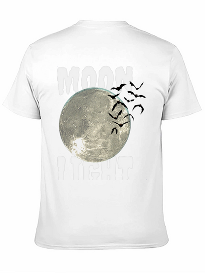Moonlight Bats Graphic Tee - Halloween Shirt