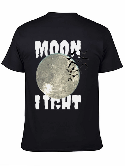 Moonlight Bats Graphic Tee - Halloween Shirt