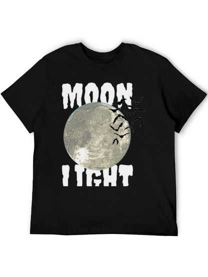 Moonlight Bats Graphic Tee - Halloween Shirt