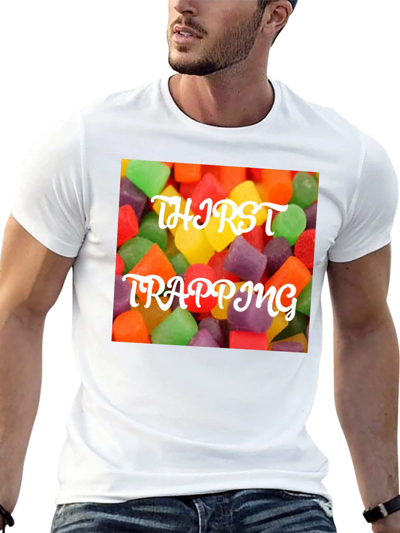 Thirst Trapping Candy T-Shirt - Sweet & Trendy!