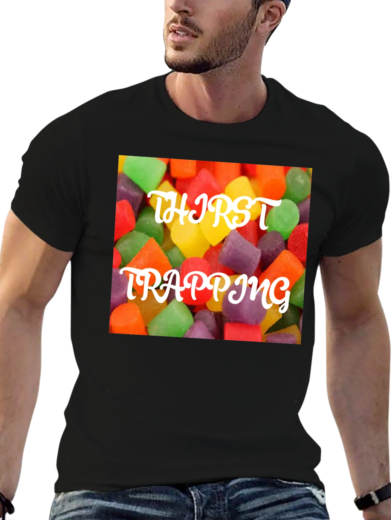 Thirst Trapping Candy T-Shirt - Sweet & Trendy!