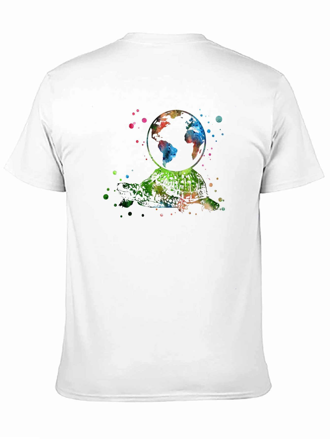 Watercolor Turtle Earth T-Shirt
