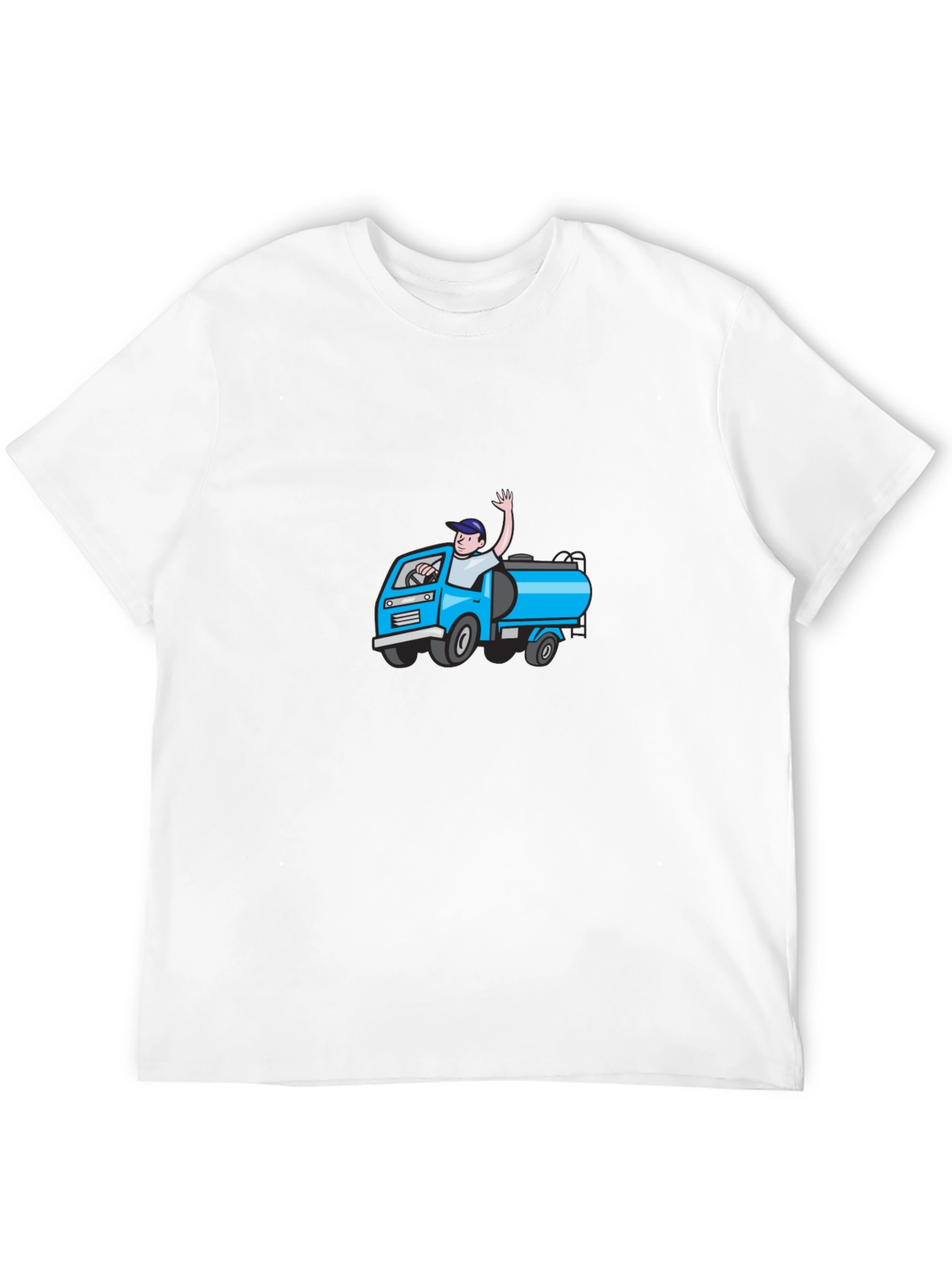 Cartoon Truck Black T-Shirt