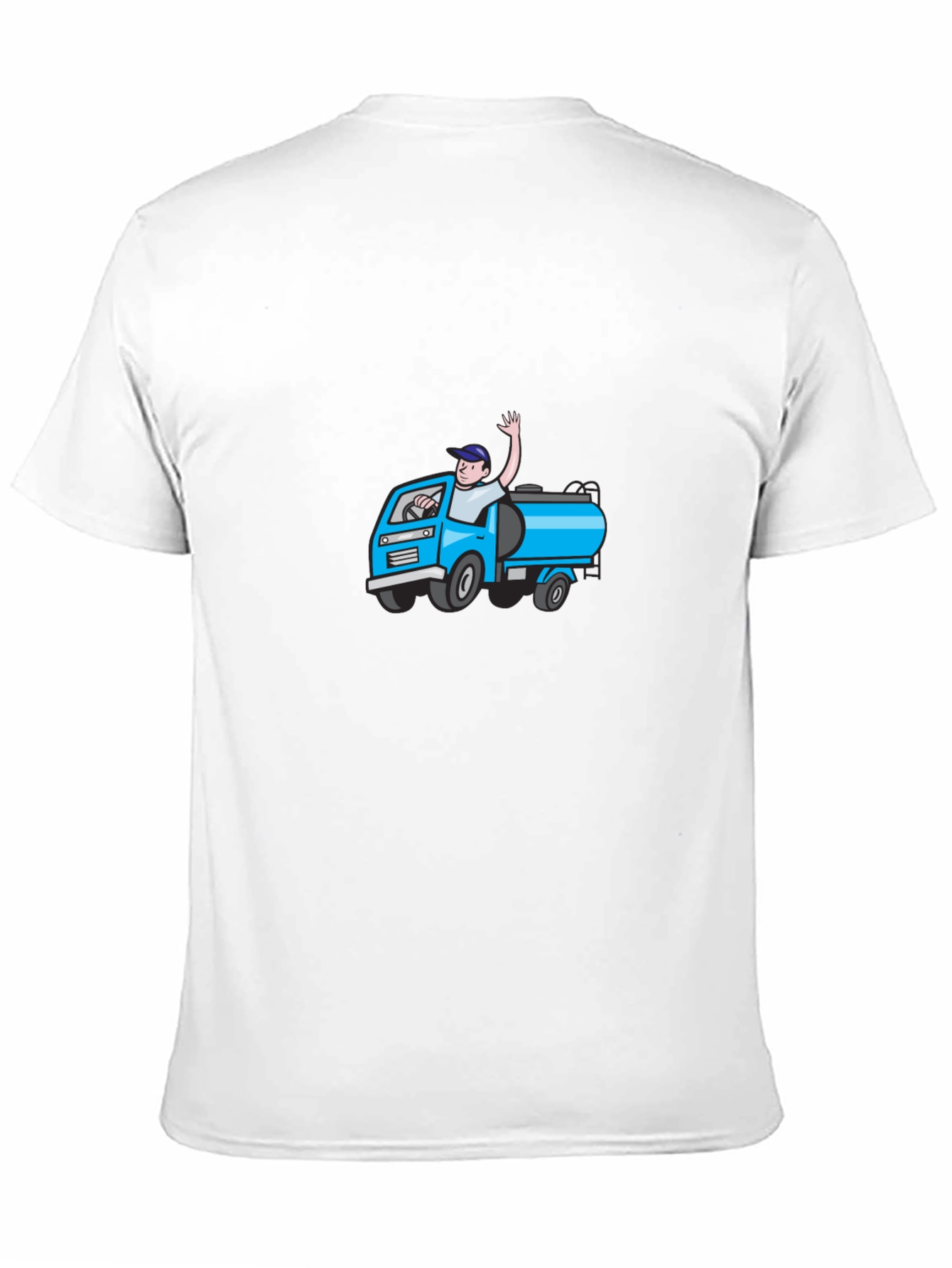 Cartoon Truck Black T-Shirt