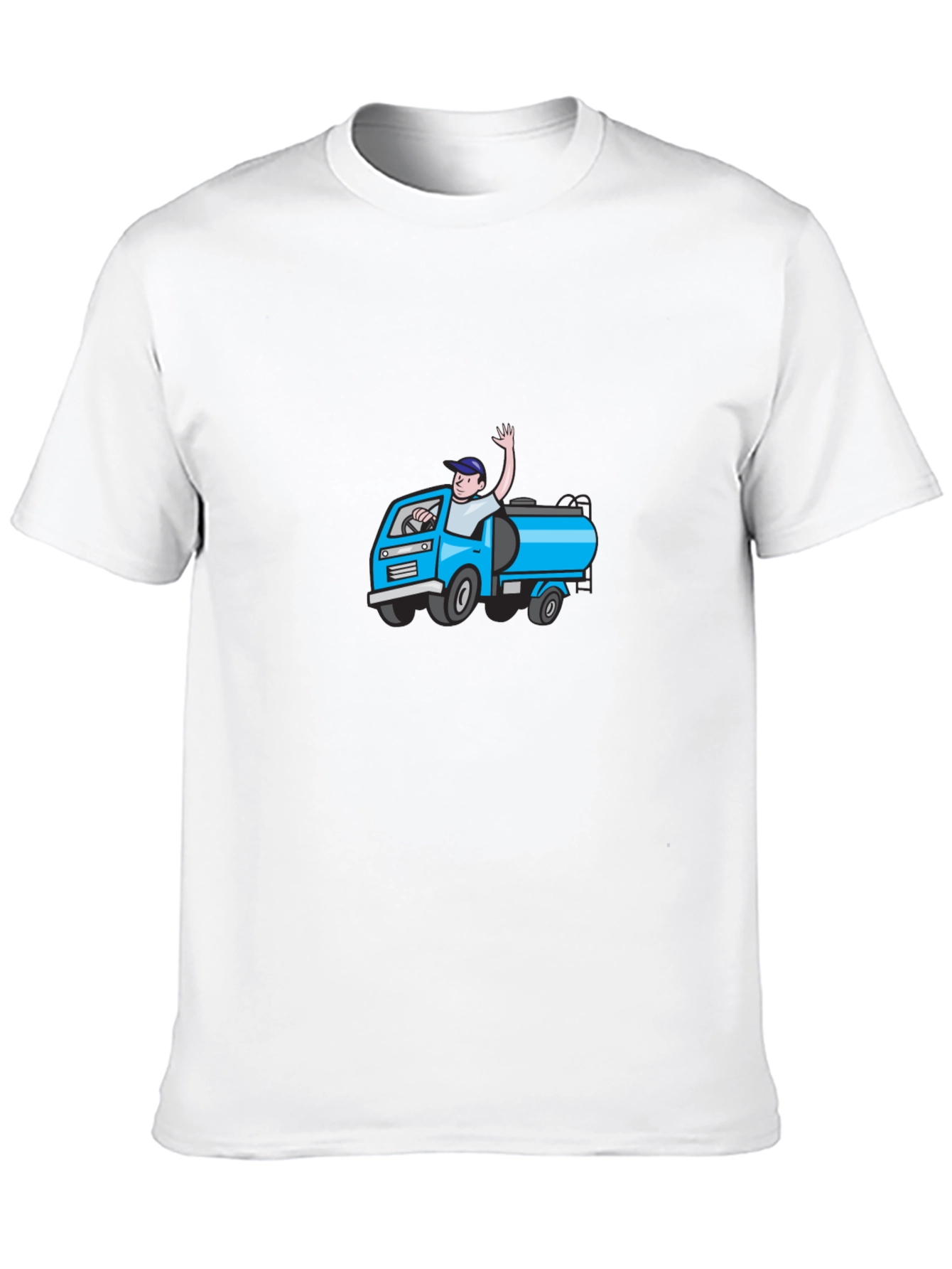 Cartoon Truck Black T-Shirt