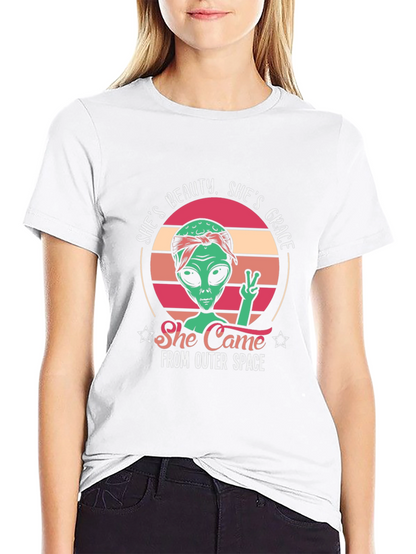Alien Beauty Grace T-Shirt - Outer Space Tee