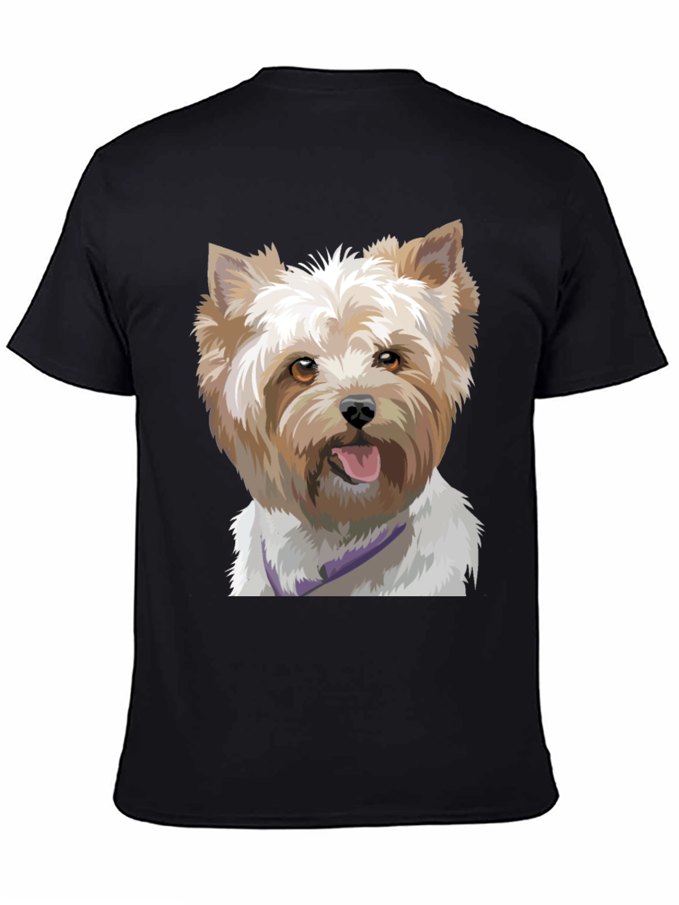 Dog Portrait Black T-Shirt