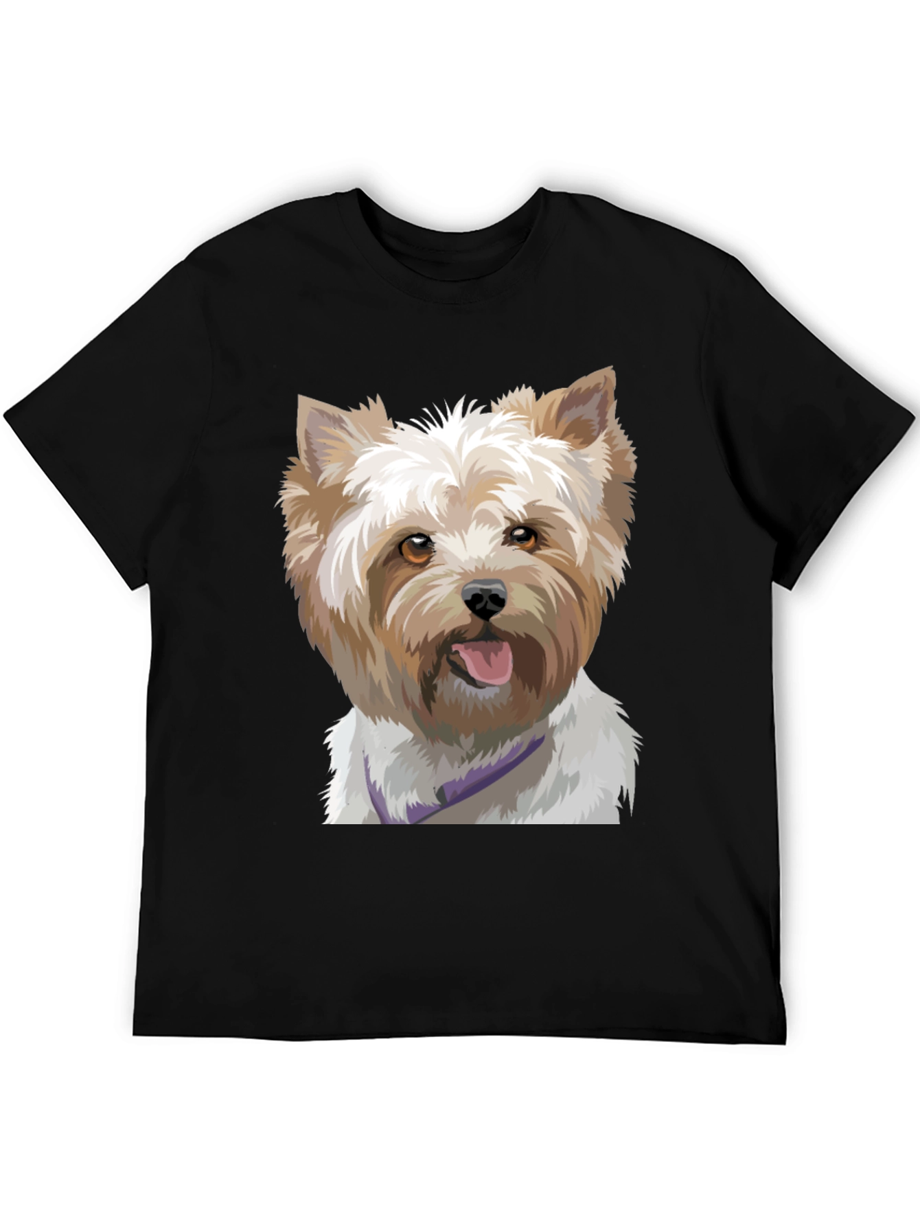Dog Portrait Black T-Shirt