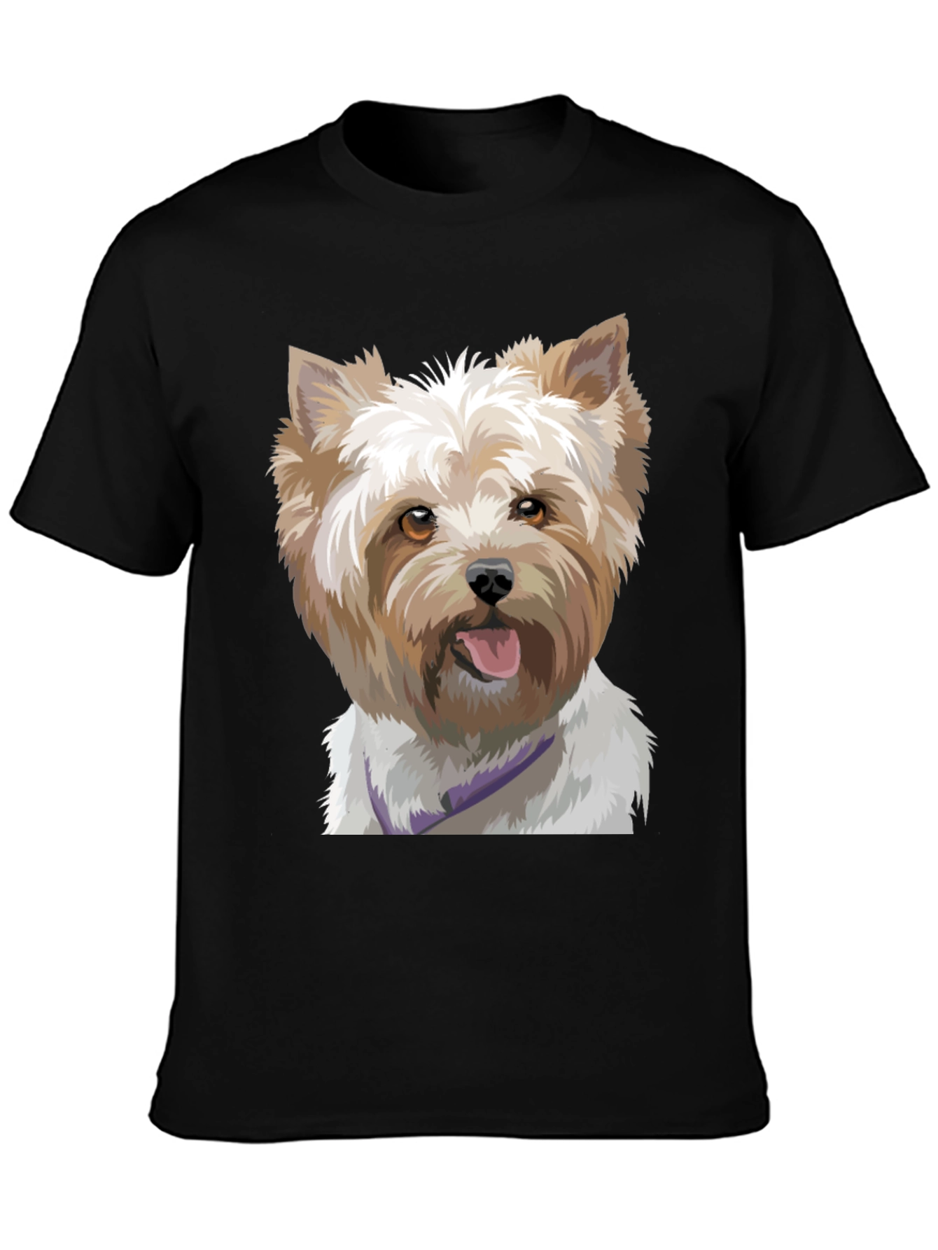 Dog Portrait Black T-Shirt