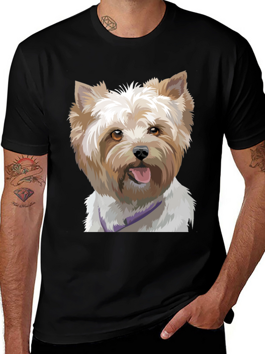 Dog Portrait Black T-Shirt