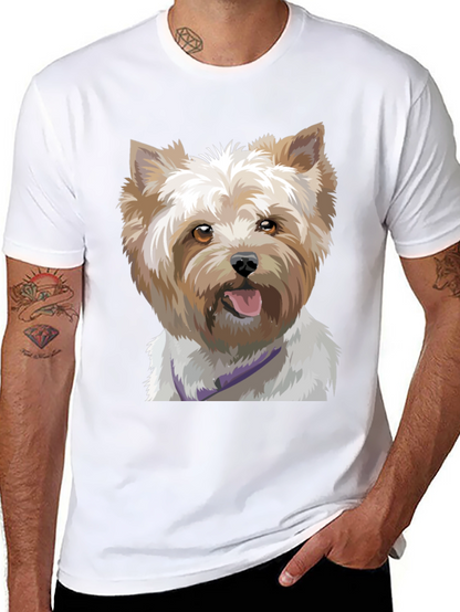 Dog Portrait Black T-Shirt