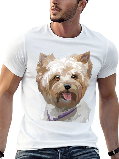 Dog Portrait Black T-Shirt