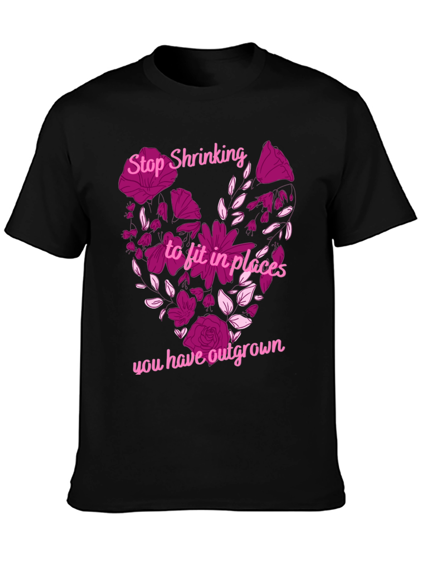 Stop Shrinking Heart Graphic T-Shirt