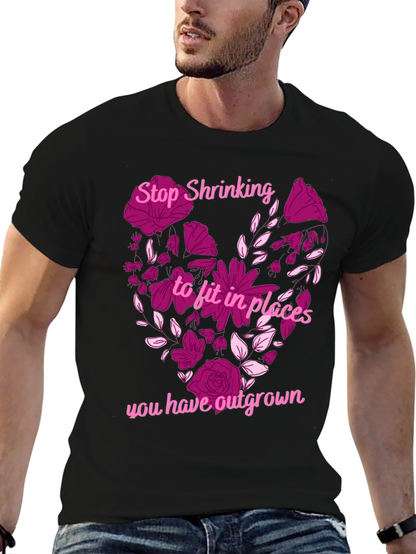 Stop Shrinking Heart Graphic T-Shirt