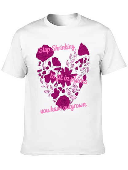Stop Shrinking Heart Graphic T-Shirt