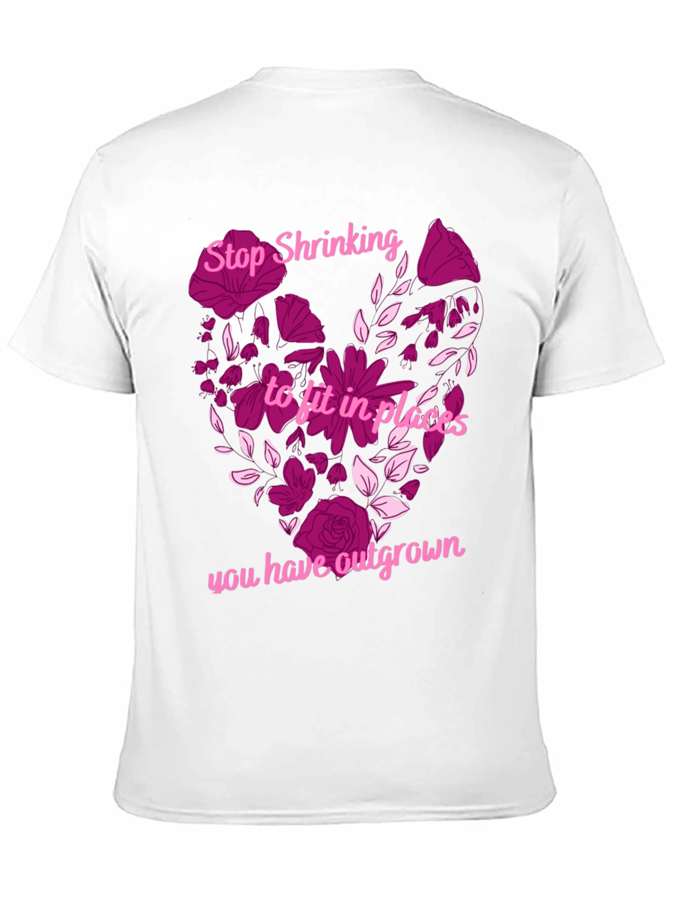 Stop Shrinking Heart Graphic T-Shirt