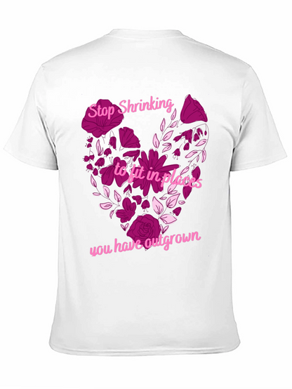 Stop Shrinking Heart Graphic T-Shirt