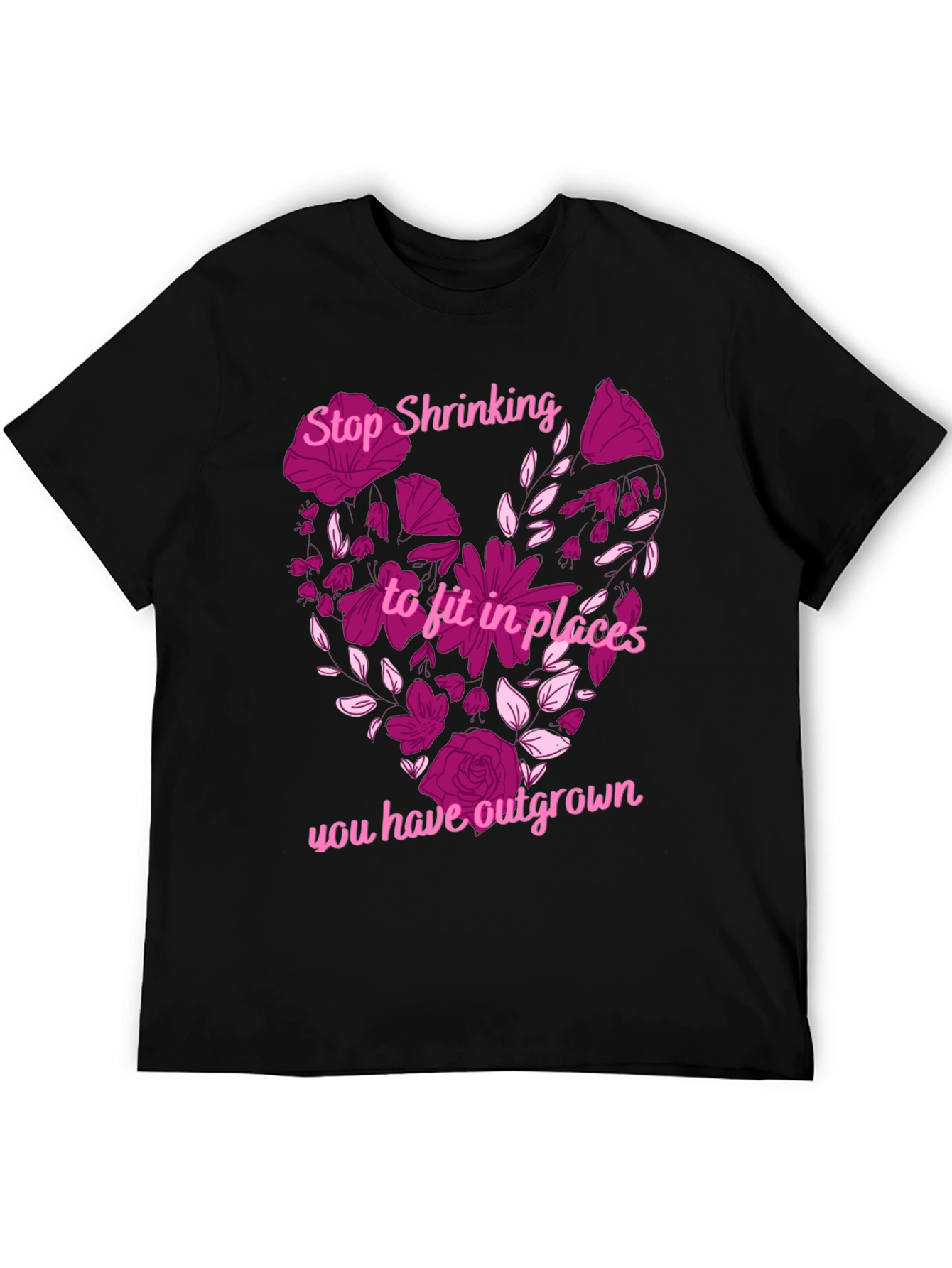 Stop Shrinking Heart Graphic T-Shirt