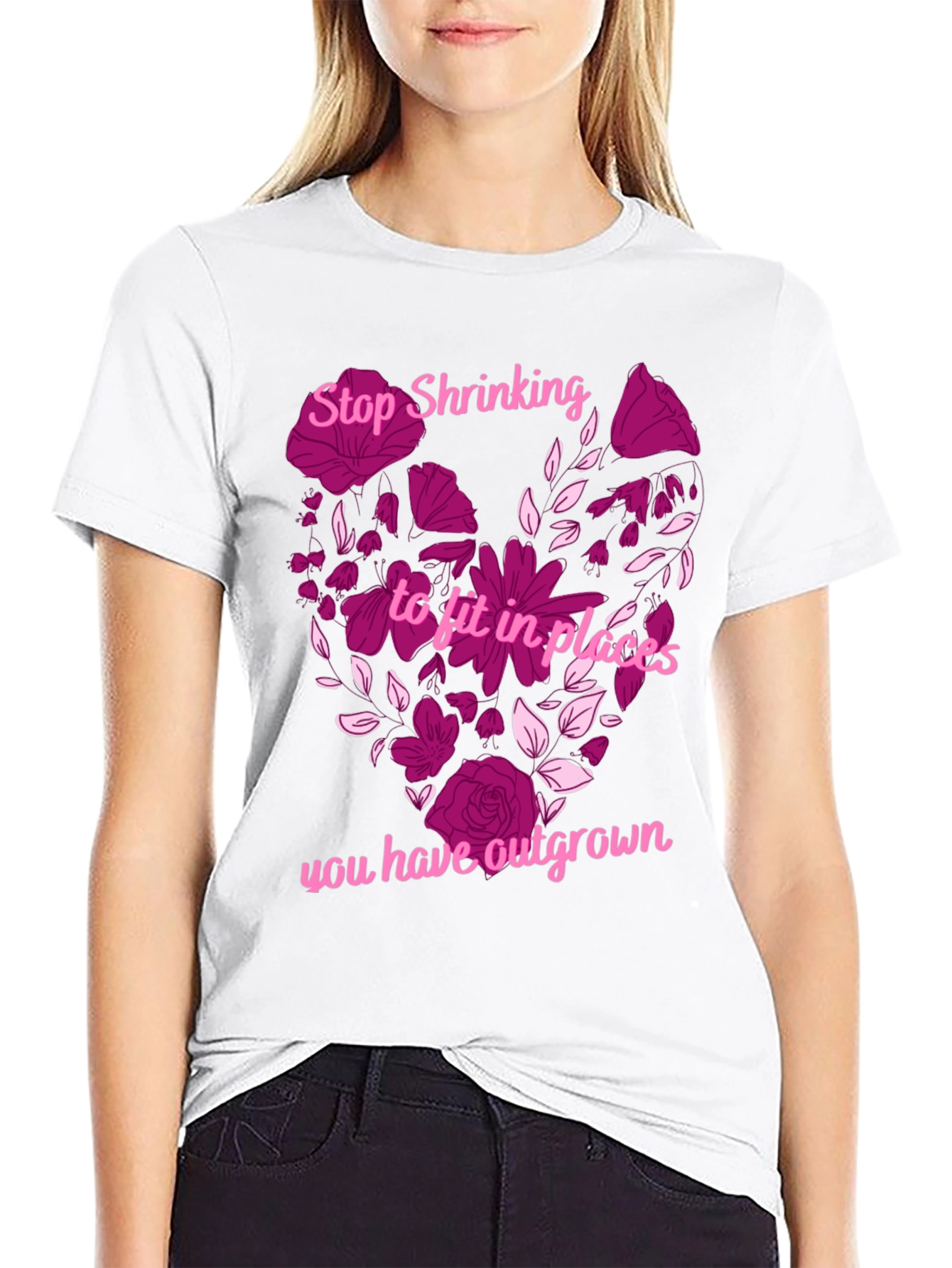 Stop Shrinking Heart Graphic T-Shirt