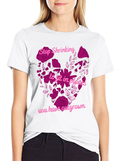 Stop Shrinking Heart Graphic T-Shirt