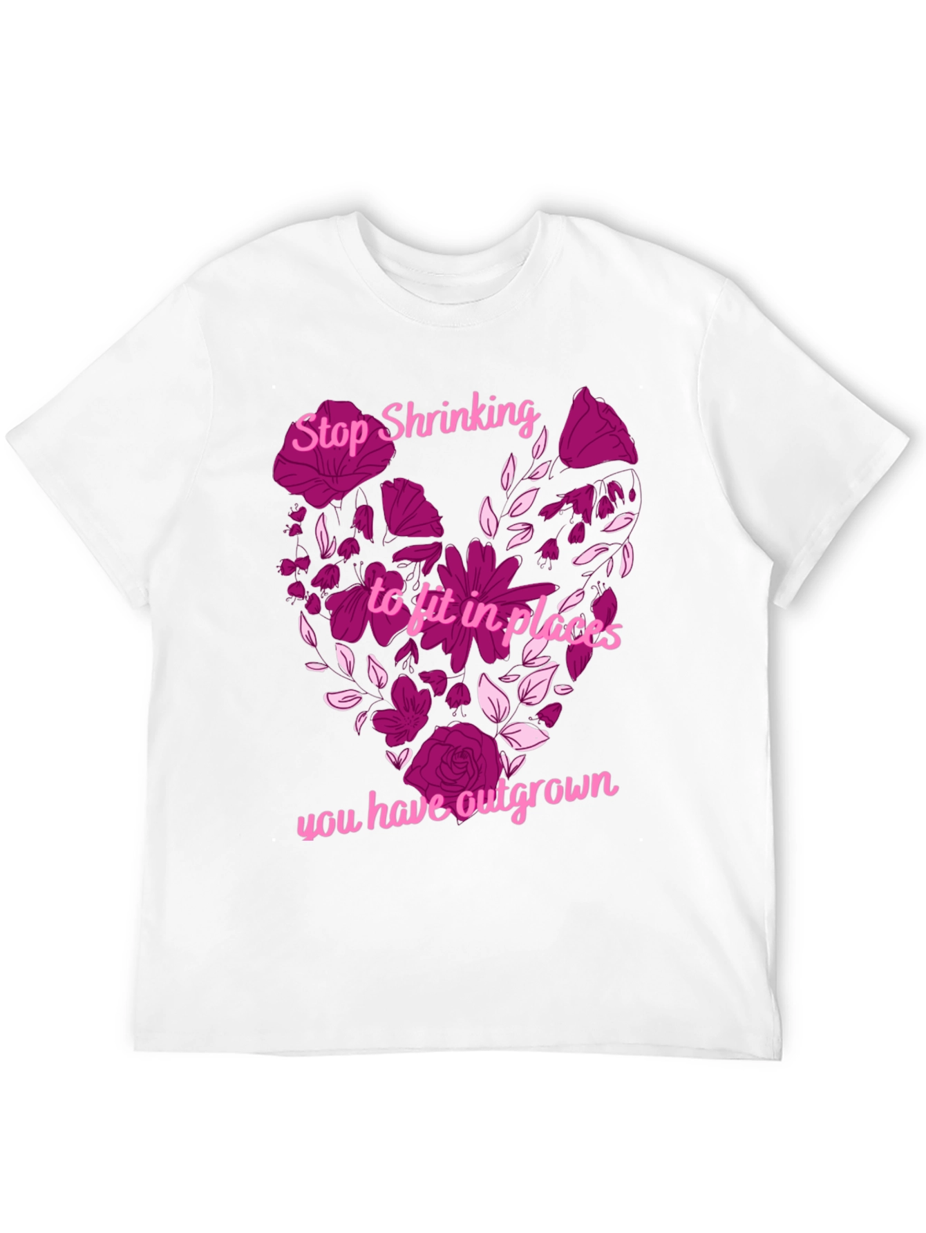 Stop Shrinking Heart Graphic T-Shirt