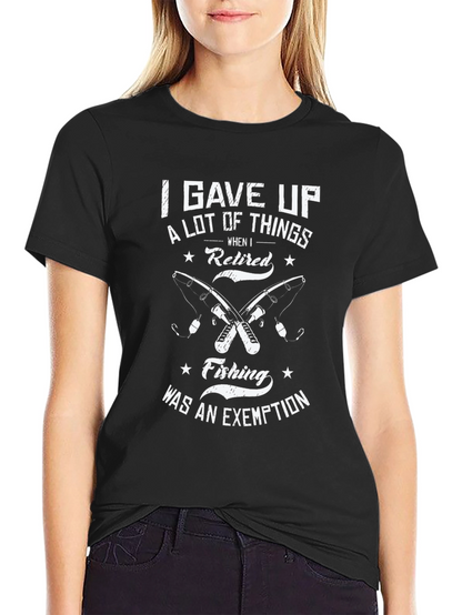 Retired Fishing T-Shirt - Fishermans Exemption