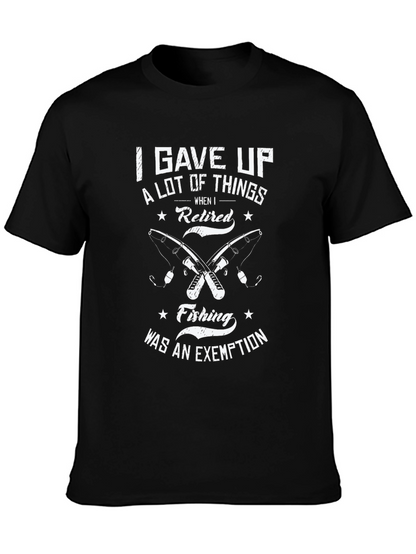 Retired Fishing T-Shirt - Fishermans Exemption