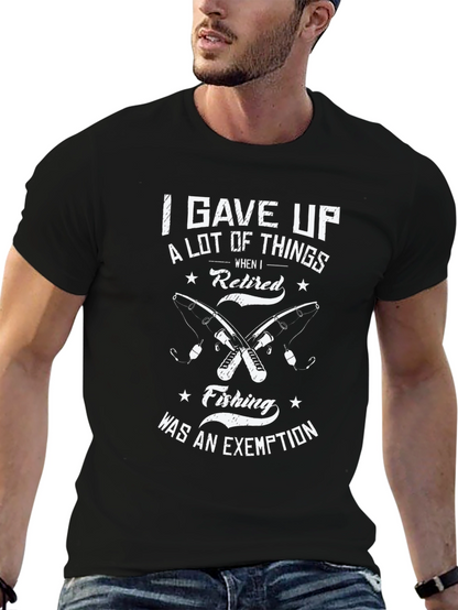 Retired Fishing T-Shirt - Fishermans Exemption