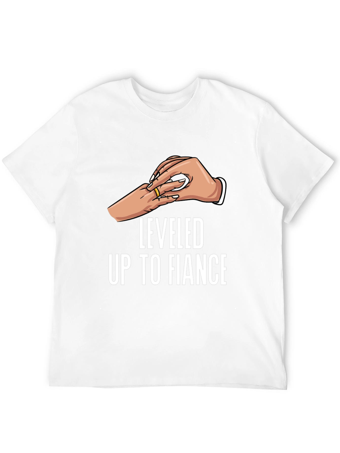 Leveled Up to Fiancé Graphic T-Shirt