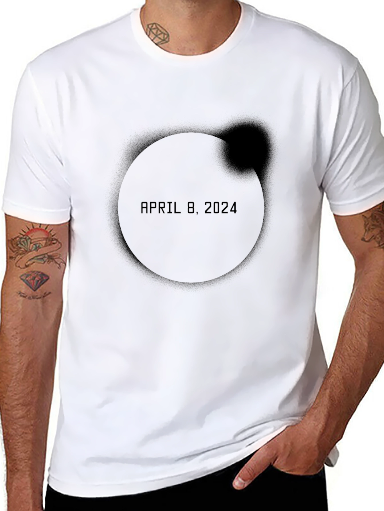 April 8 2024 Total Solar Eclipse Souvenir T-Shirt