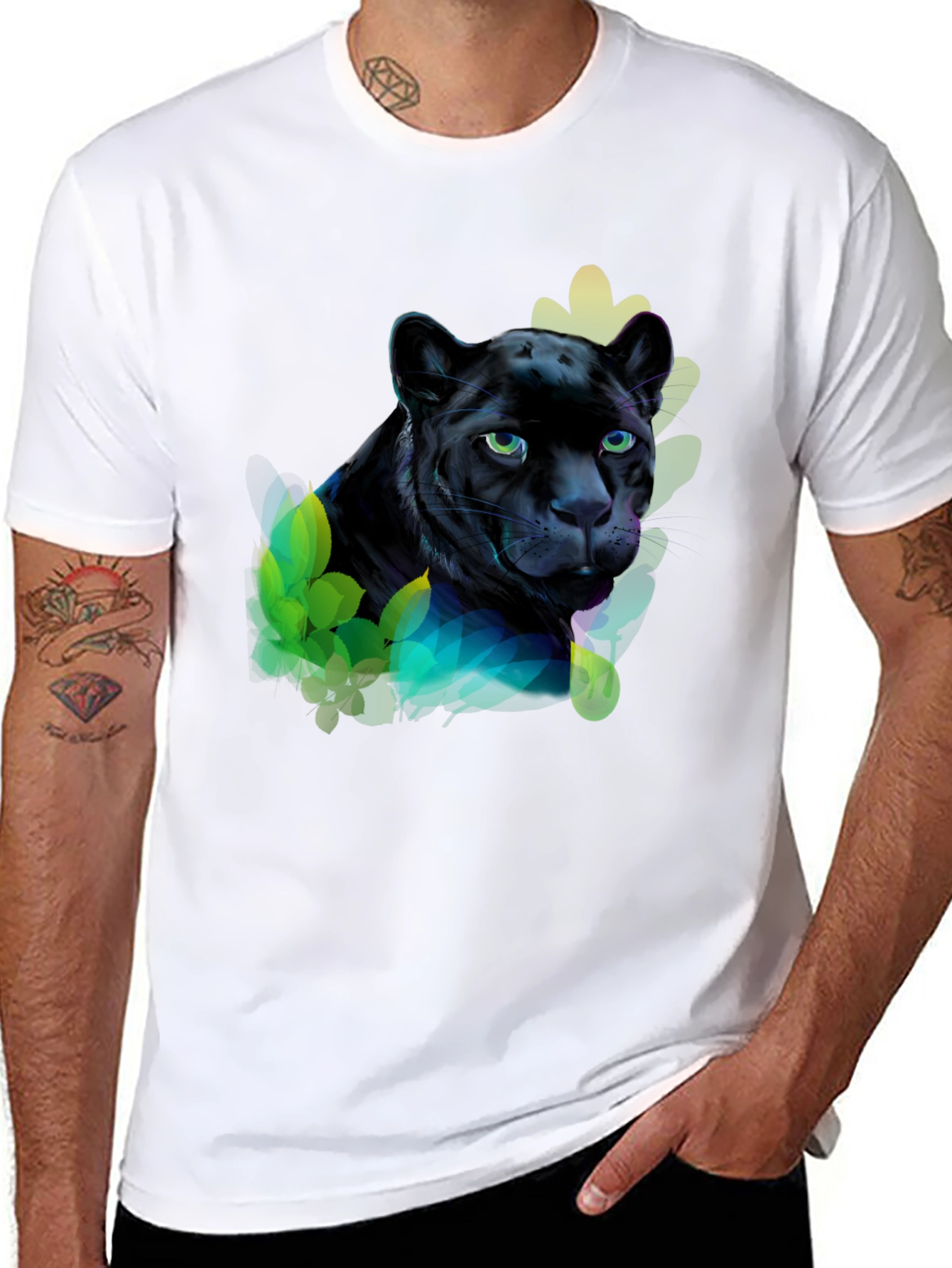 Black Panther Graphic Tee - Mens Short Sleeve