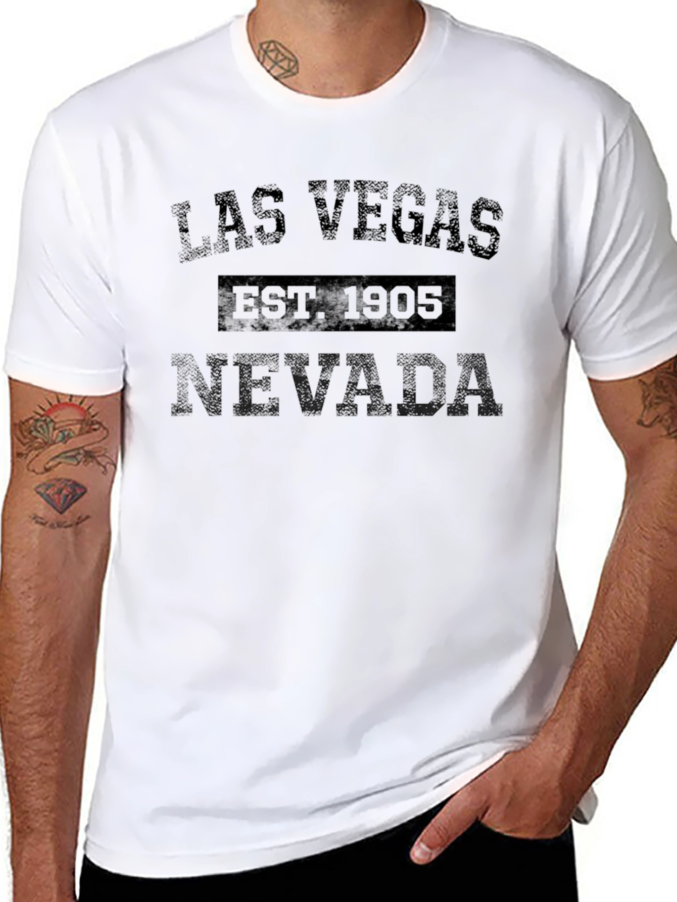 Las Vegas Nevada Est. 1905 Black T-Shirt