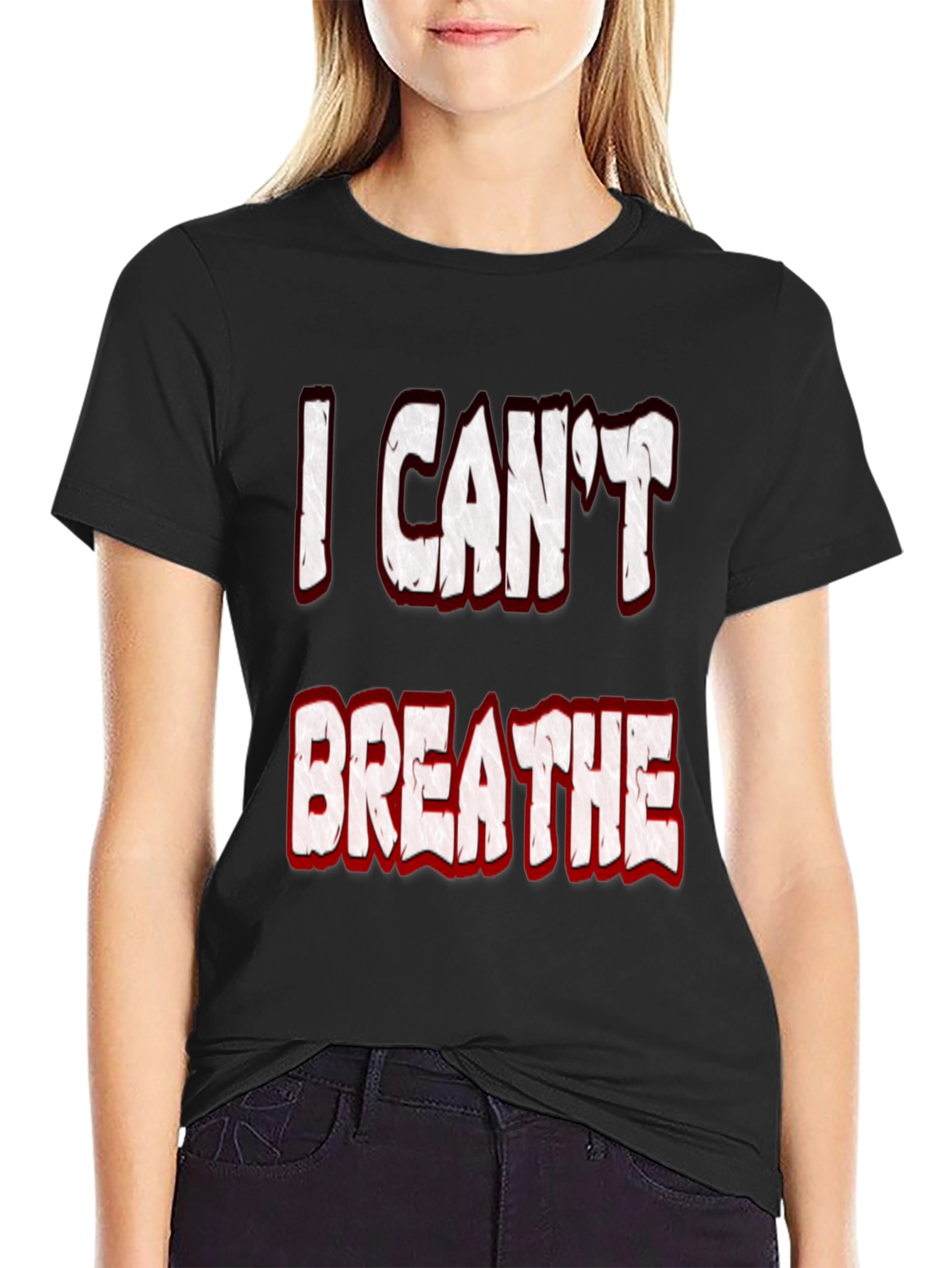 I Cant Breathe Graphic Tee - Black