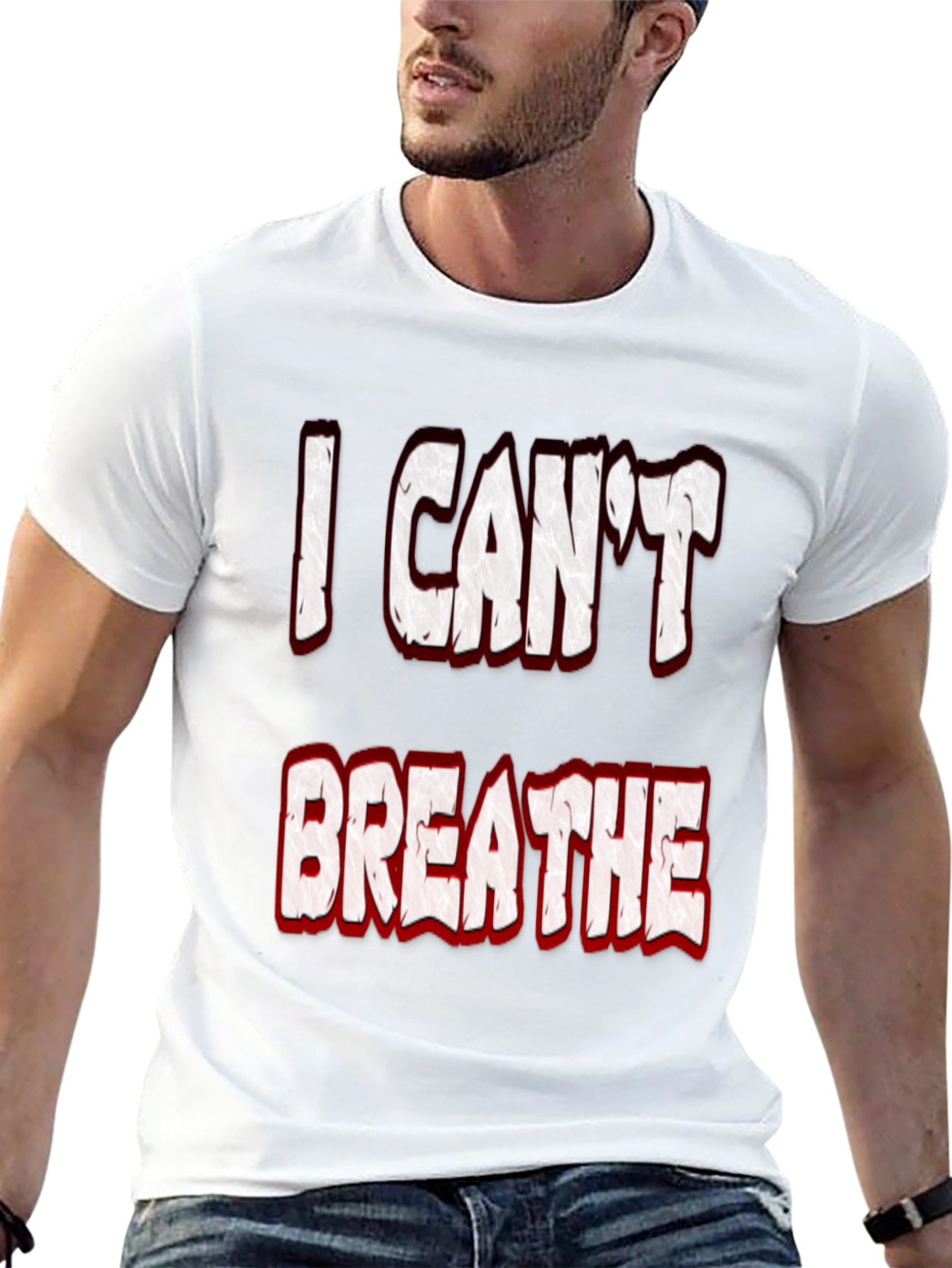 I Cant Breathe Graphic Tee - Black