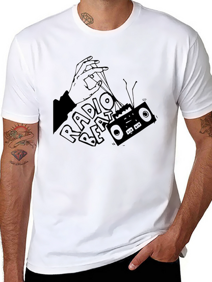 Radio Beat Black Graphic Tee