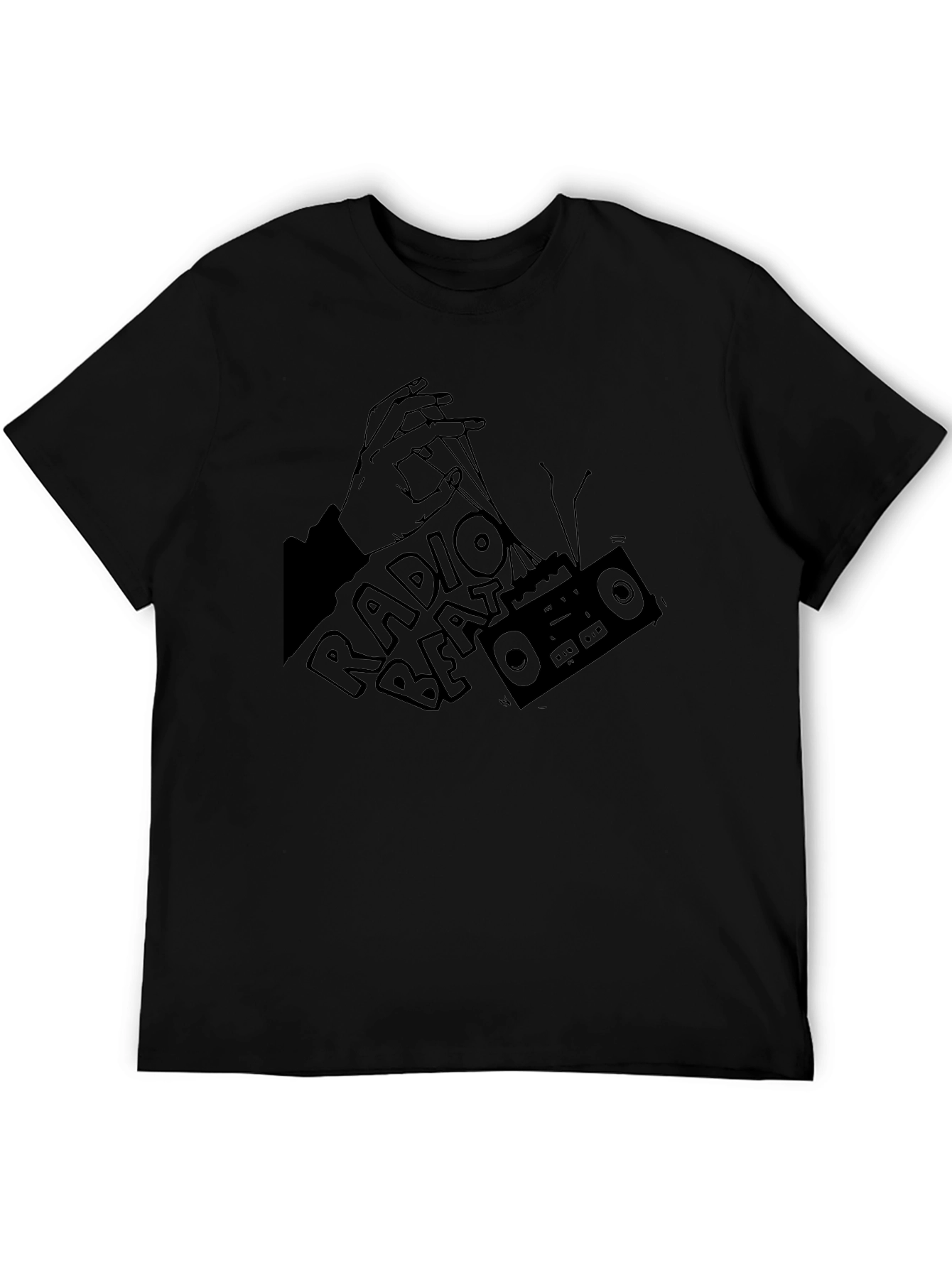 Radio Beat Black Graphic Tee