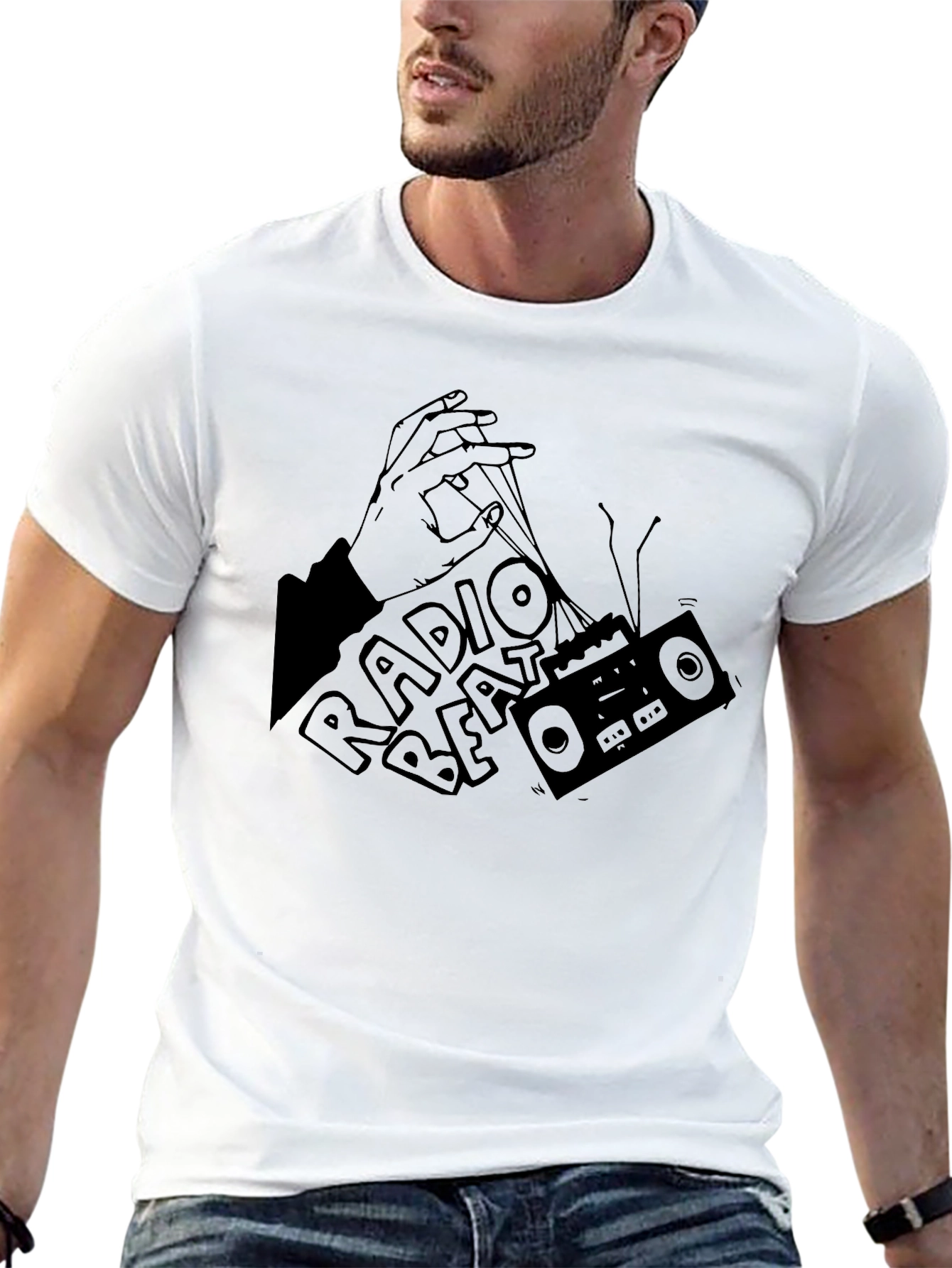 Radio Beat Black Graphic Tee