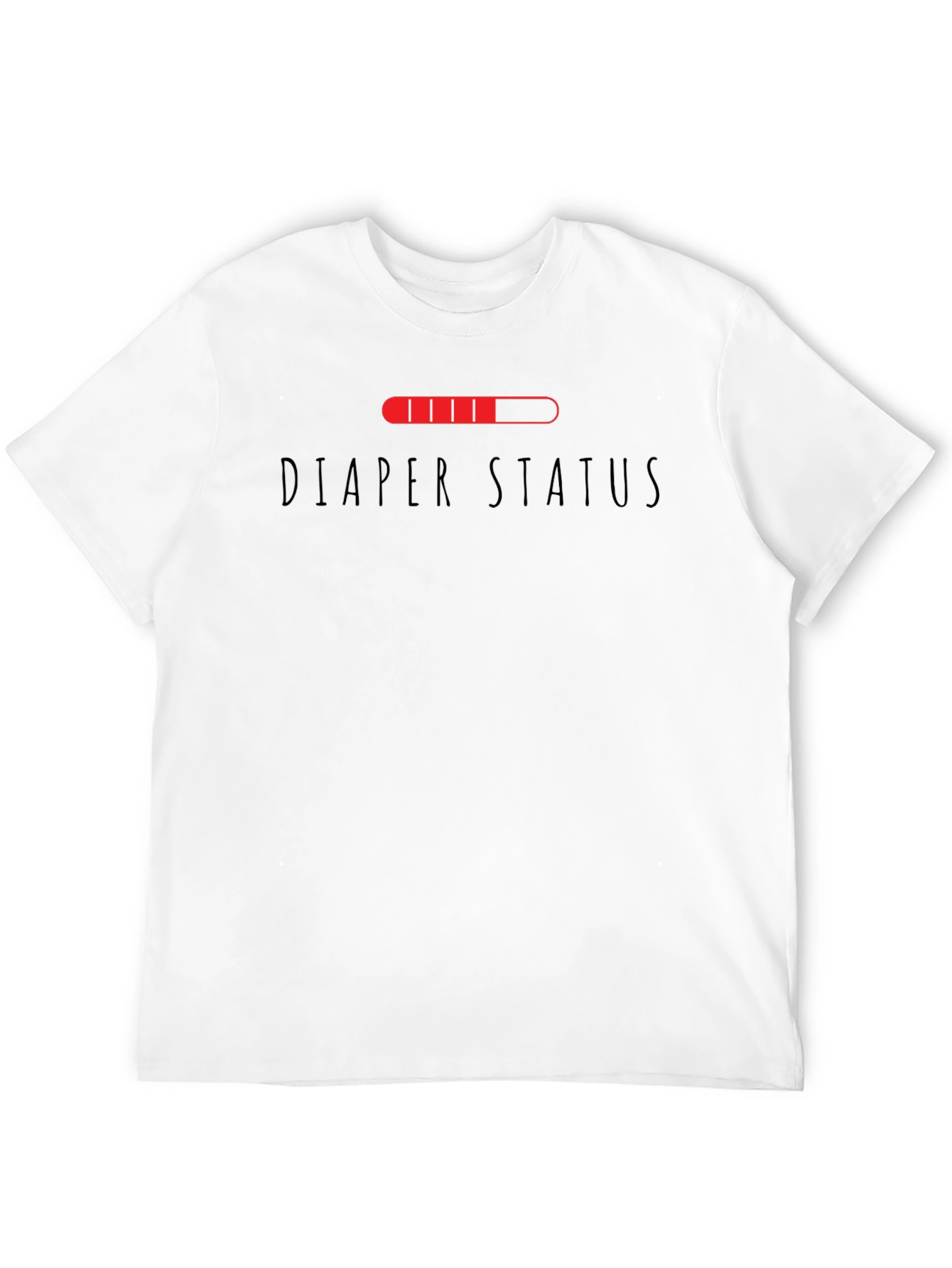 Diaper Status Funny Graphic Mens T-Shirt